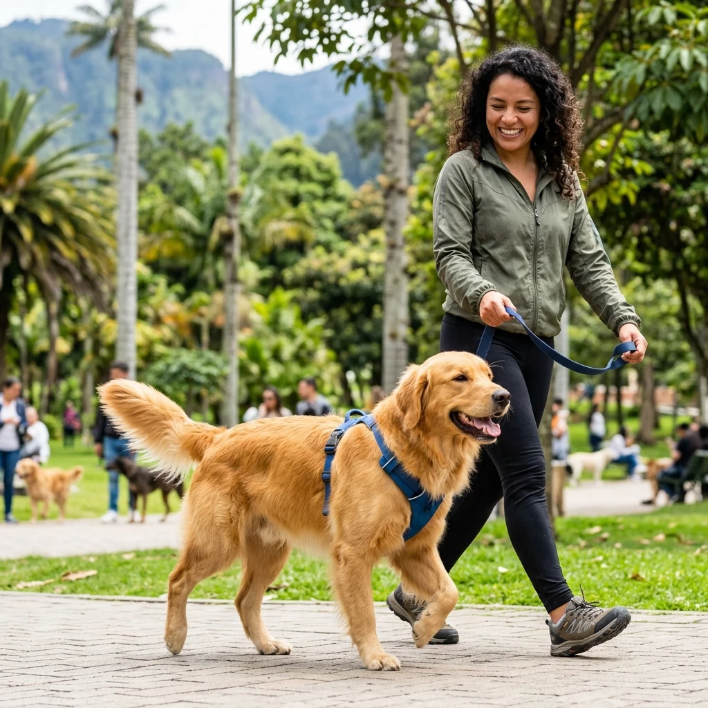 Cómo Enseñar a tu Perro a Caminar con Correa Sin Tirar: Guía Práctica para Colombia