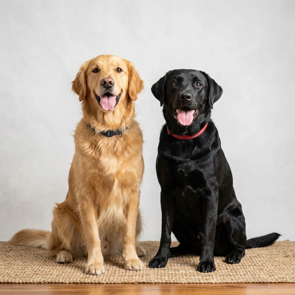 Golden Retriever vs. Labrador Retriever en Colombia: Diferencias Reales para Elegir Bien
