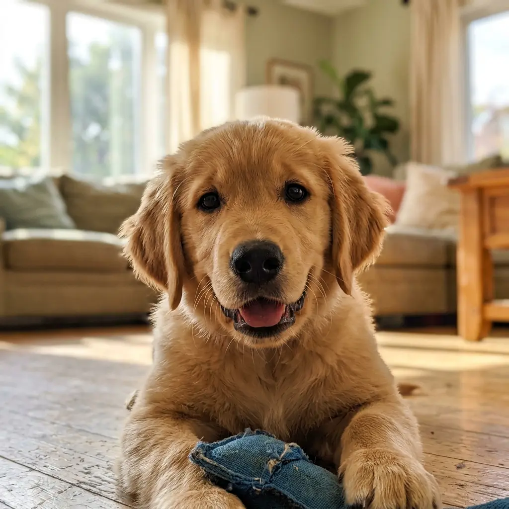 Cachorro feliz